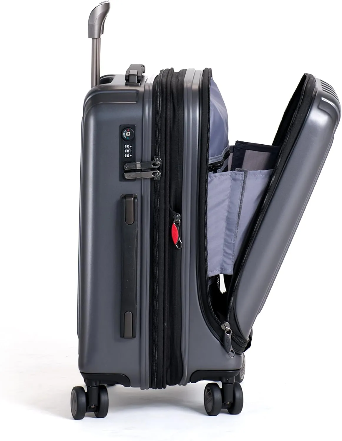 Delsey Luggage Helium Titianium 2 Piece Set (21"/29") Lightweight Suitcases (Black Cherry)