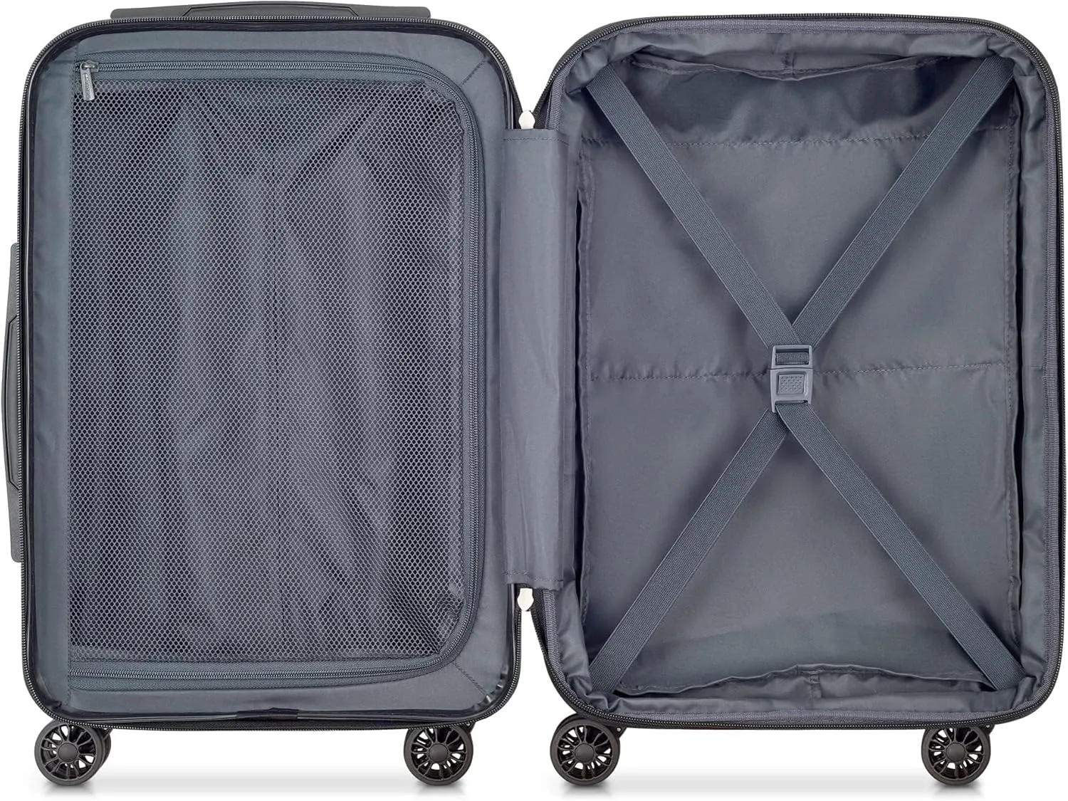 DELSEY PARIS Helium Aero Hardside Expandable Luggage with Spinner Wheels, Titanium, Carry-On 19 Inch