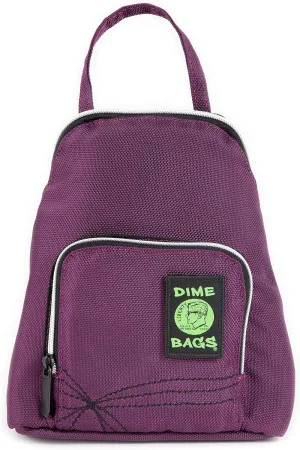 DIME BAGS - Club Kid Backpack - Stylish Mini Backpack with, Water-Resistant Material (Plum)