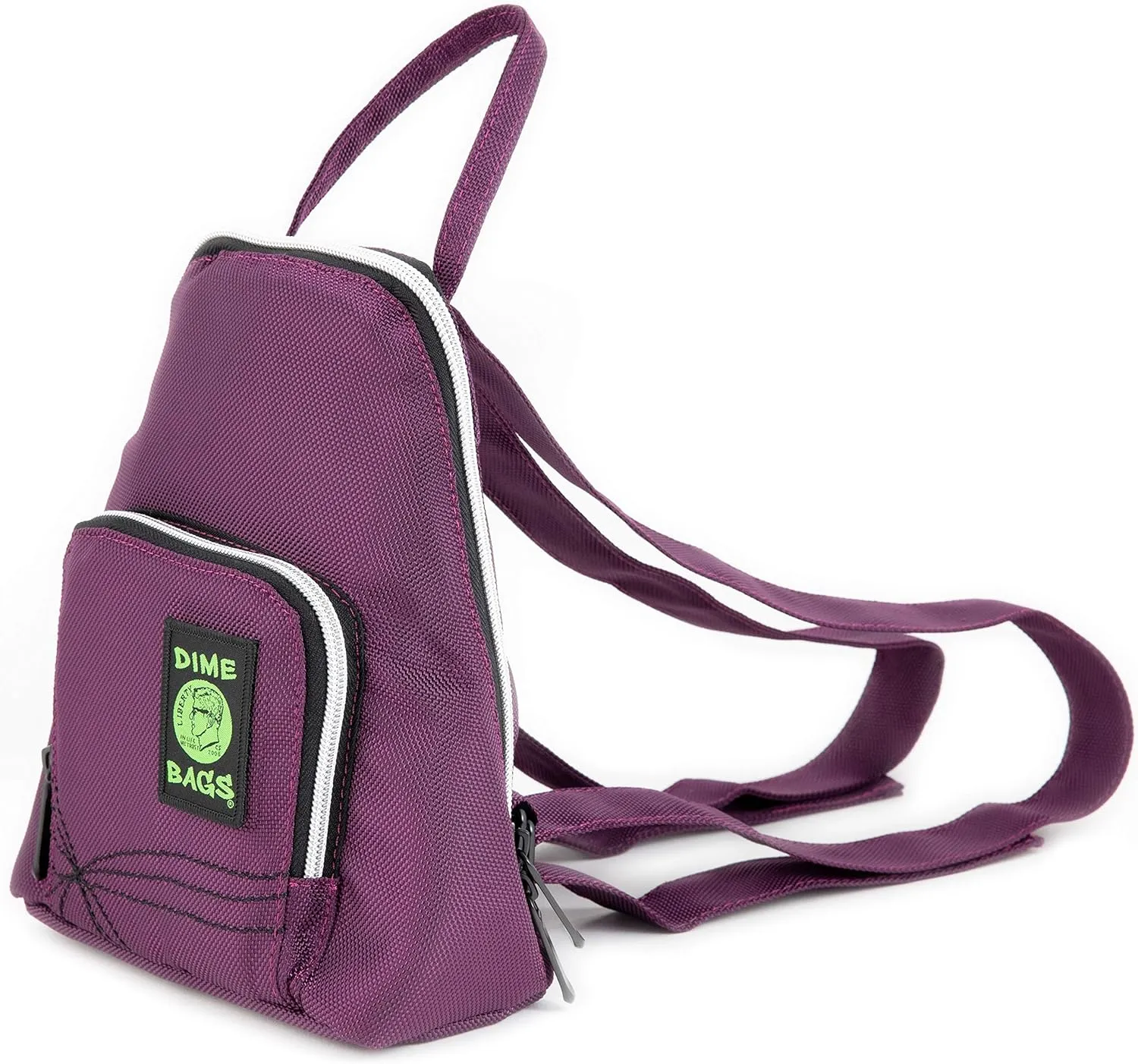 DIME BAGS - Club Kid Backpack - Stylish Mini Backpack with, Water-Resistant Material (Plum)