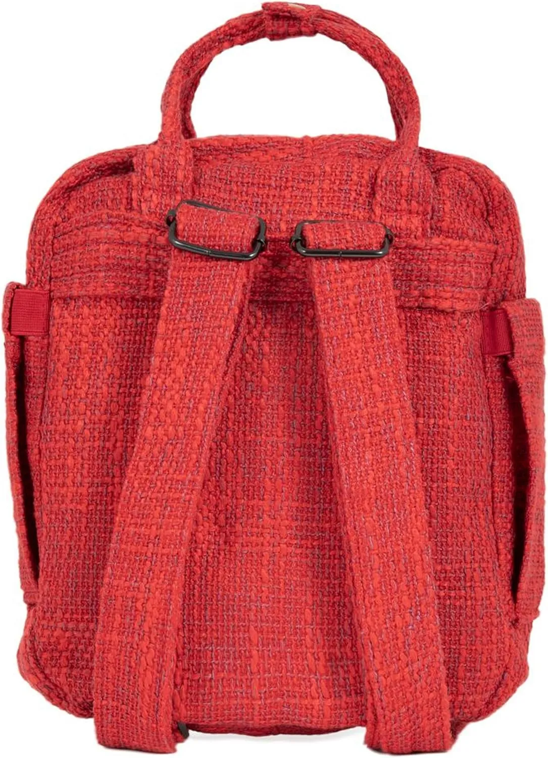 DIME BAGS - Mini Backpack - Multi Small Backpack - Travel Bag (Hemp Material, Red)