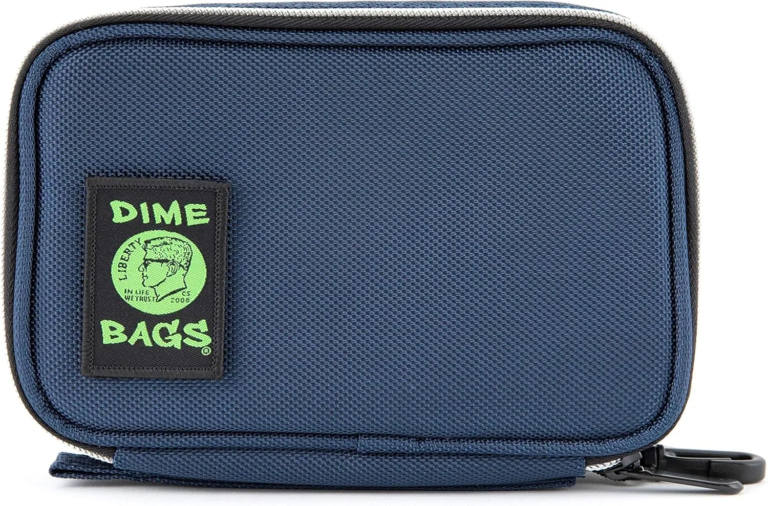 DIME BAGS - Pod Padded Travel Case with Keychain Clip - Protective Water-Resistant Pouch with Padded Interior (7 Inch, Cobalt)