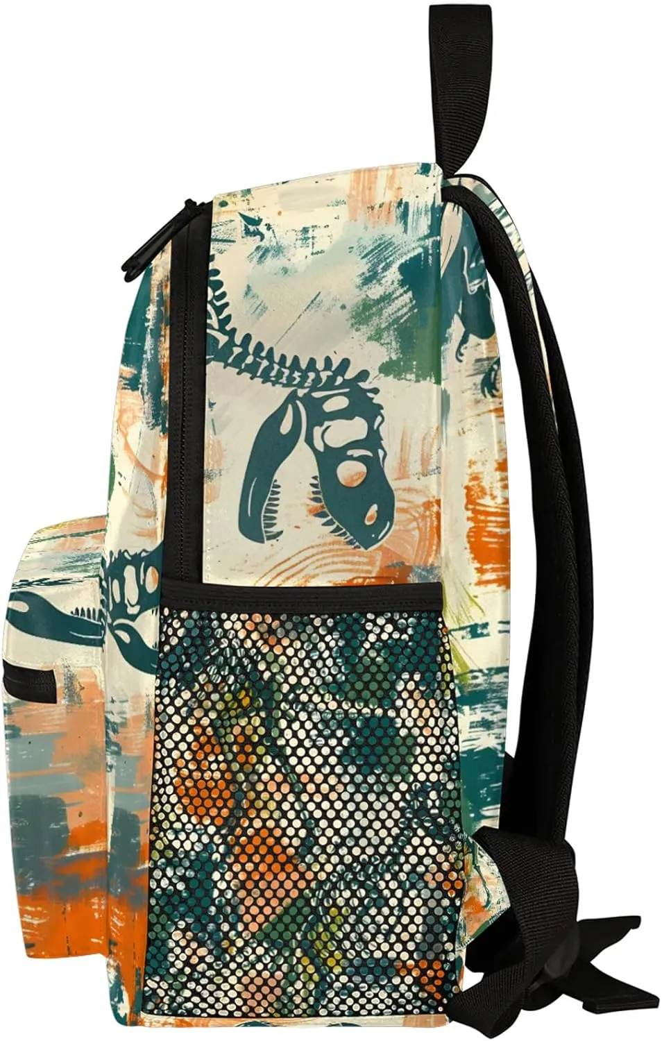Dinosaurs Art Personalized Backpack Bag with Name Lightweight Custom Shoulder Bags Waterproof Casual Backpacks Travel Laptop Bag for Work Picnic 12in