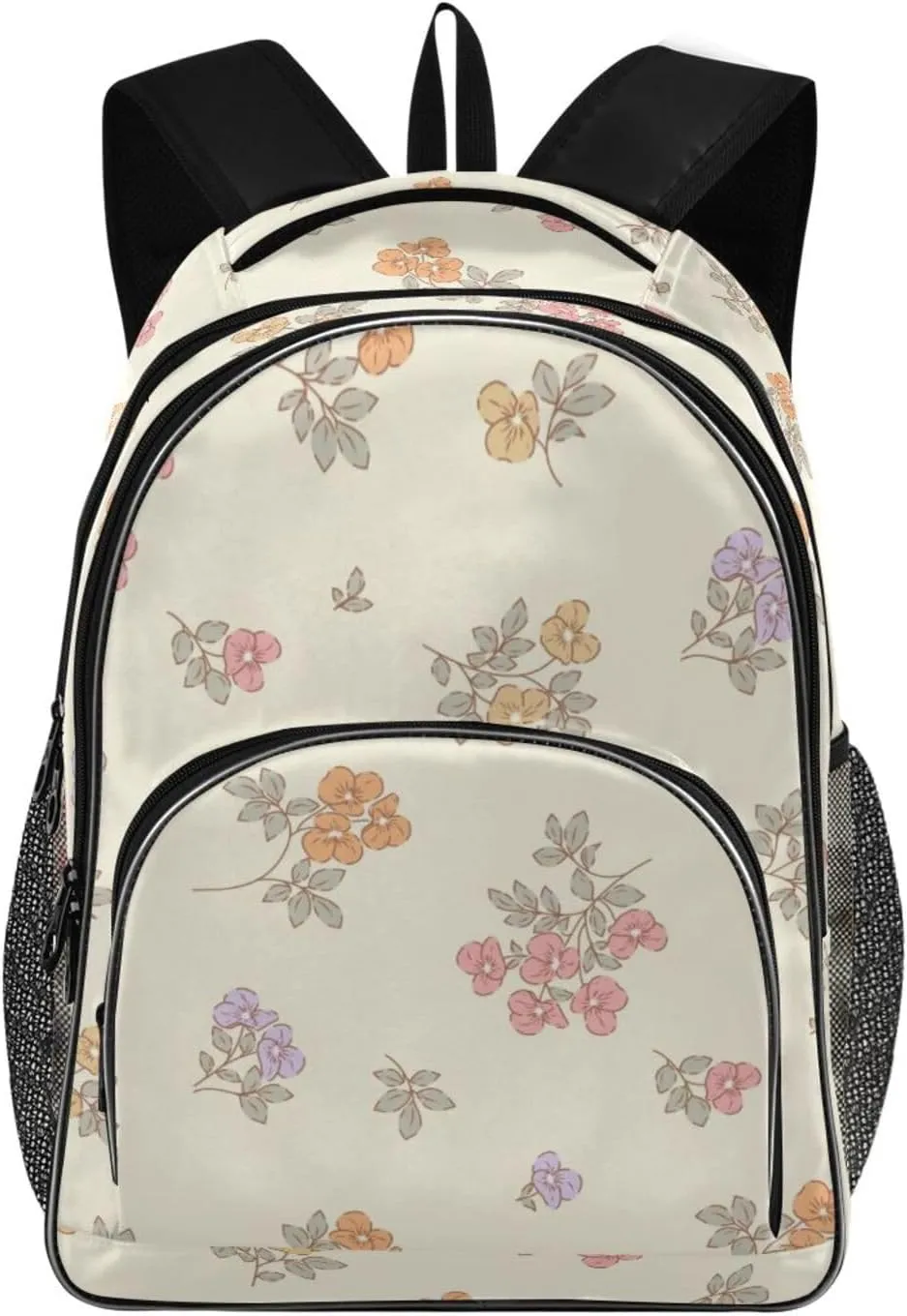 Ditsy Style Backpacks 22L Three Layer Arc Book Bag Lightweight for Travel Camping Hiking Rucksack Daypack Kids & Adults