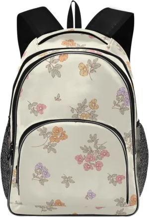 Ditsy Style Backpacks 22L Three Layer Arc Book Bag Lightweight for Travel Camping Hiking Rucksack Daypack Kids & Adults