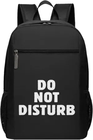 Do Not Disturb Travel Laptop Backpack, Business Anti Theft Slim Sturdy Laptops Backpacks, College Computer Bag Gift for Men & Women Fits 17 Inch Notebook,Black