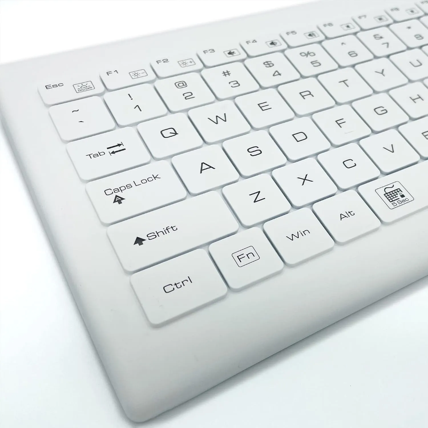 DSI Disinfectable Waterproof Silicone Medical Keyboard 660BL (White)