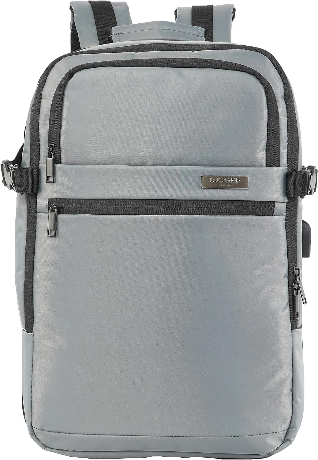 Duchamp Getaway Expandable Carry-On Backpack Suitcase (Grey)