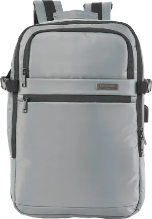 Duchamp Getaway Expandable Carry-On Backpack Suitcase (Grey)