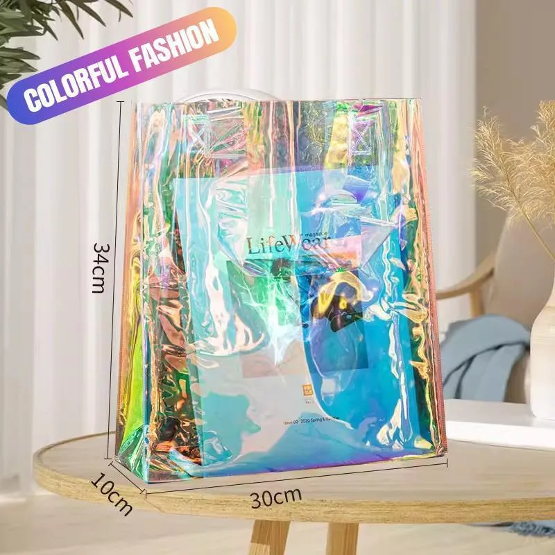 Durable PVC Tote Bags 5-10PCS