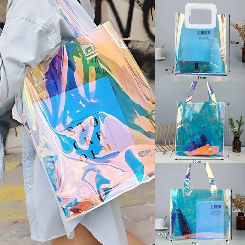 Durable PVC Tote Bags 5-10PCS