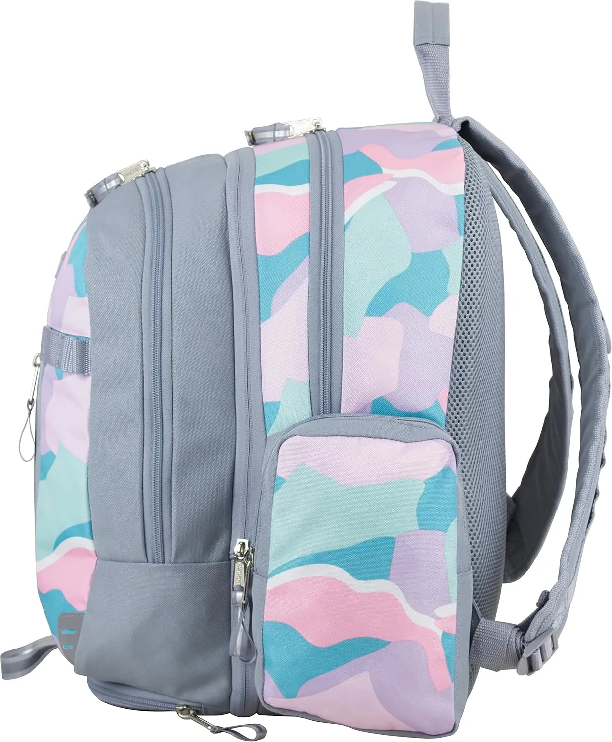 Eastsport Extra Large Backpack Expandable Oversized for Travel Hiking Work Camping Sports Outdoors with Drawstring Bag Mochila De Viaje Abstract Joyful