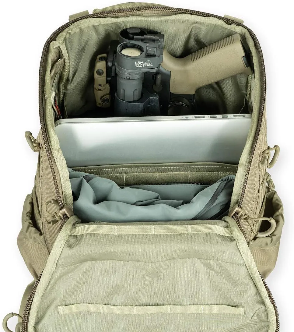 Eberlestock Little Trick Pack - Expandable EDC Backpack with an Edgy, Modern-Executive Style, Gray