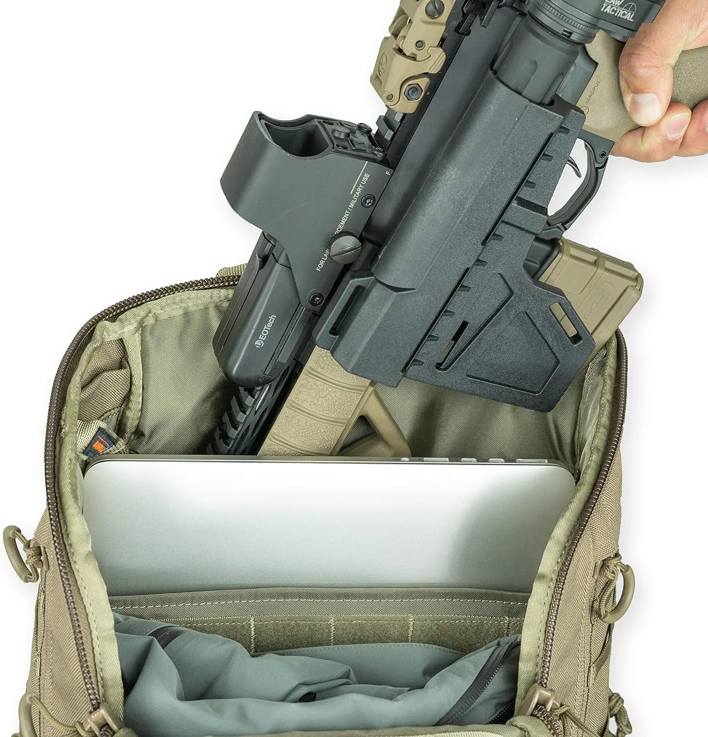 Eberlestock Little Trick Pack - Expandable EDC Backpack with an Edgy, Modern-Executive Style, Gray
