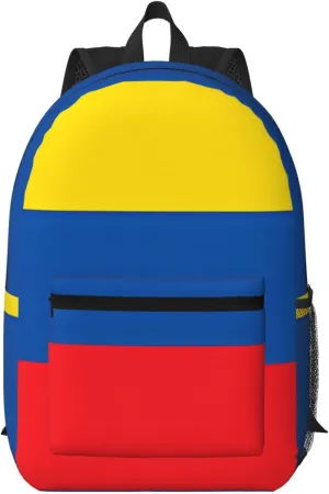 Ecuador Ecuadorian Flag 17 Inch Backpacks Multipurpose Laptop Backpack Double Shoulder Bag for Men Women Gifts