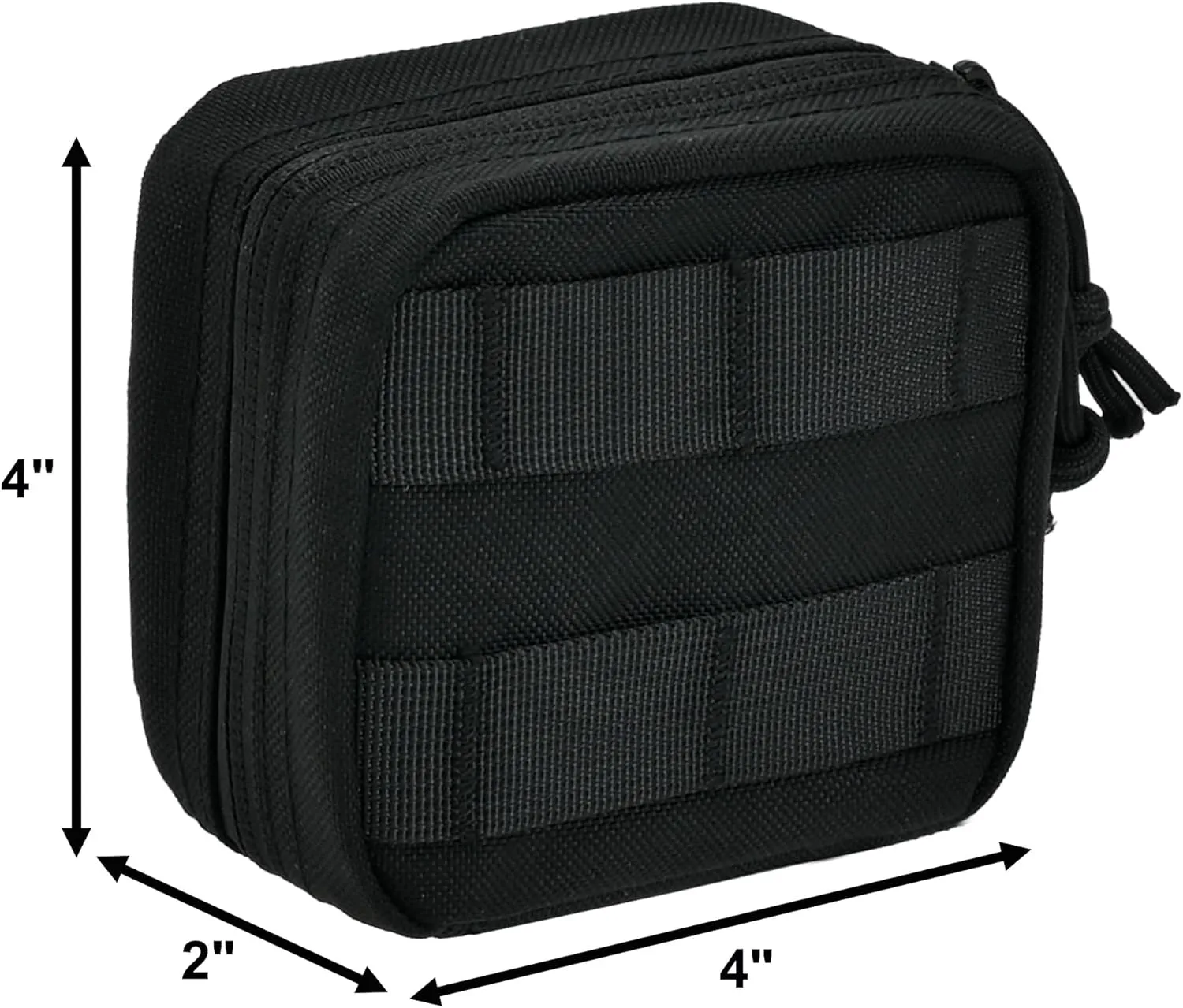 EDC Small Tactical Molle Pouch, Micro Utility Pouch,Removable Clear ID Pocket Mini Knife Compass Flashlight Card Storage Bag Belt Outdoor Hiking Camping Hunting