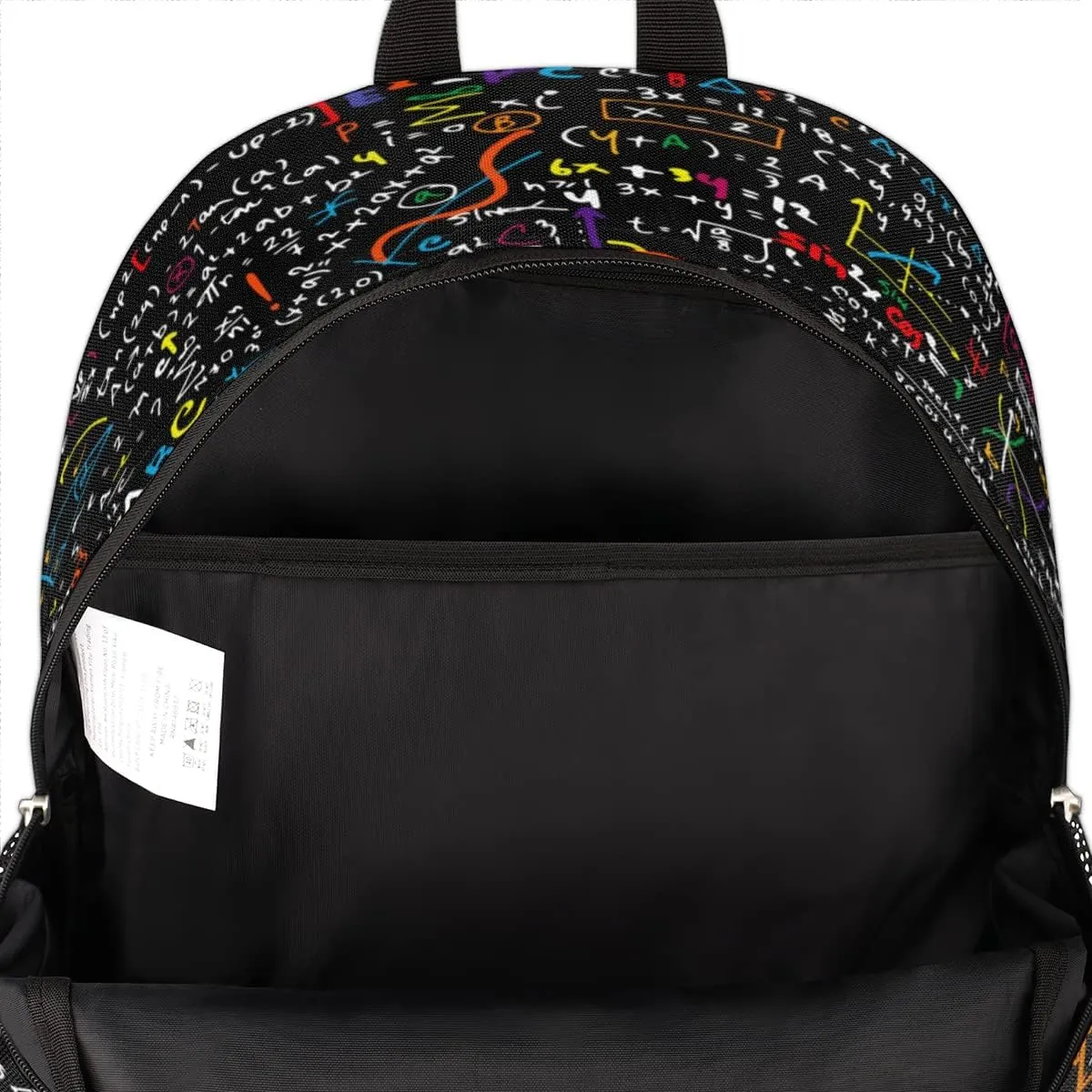 Elementary School Bags for Teens, Mathematical Formula Kids Backpacks Black Math Lightweight Bookbags Waterproof Sturdy Schoolbag Daypack for Girls Boys