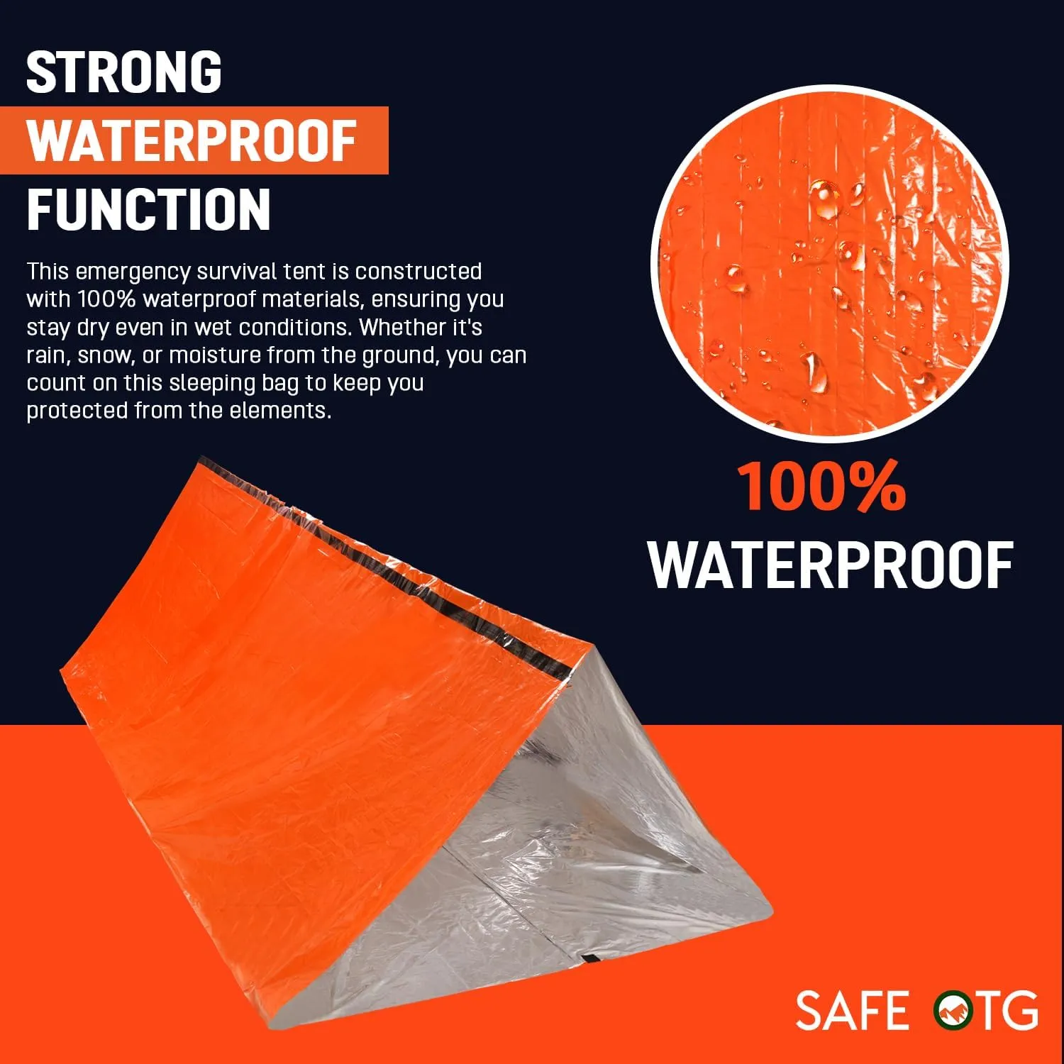 Emergency Survival Tent Life Shelter 2 Person Mylar Tube Tents Tarp with Whistle & Paracord Year-Round All Weather Protection for Car Outdoor Hiking Camping Gear Equipment