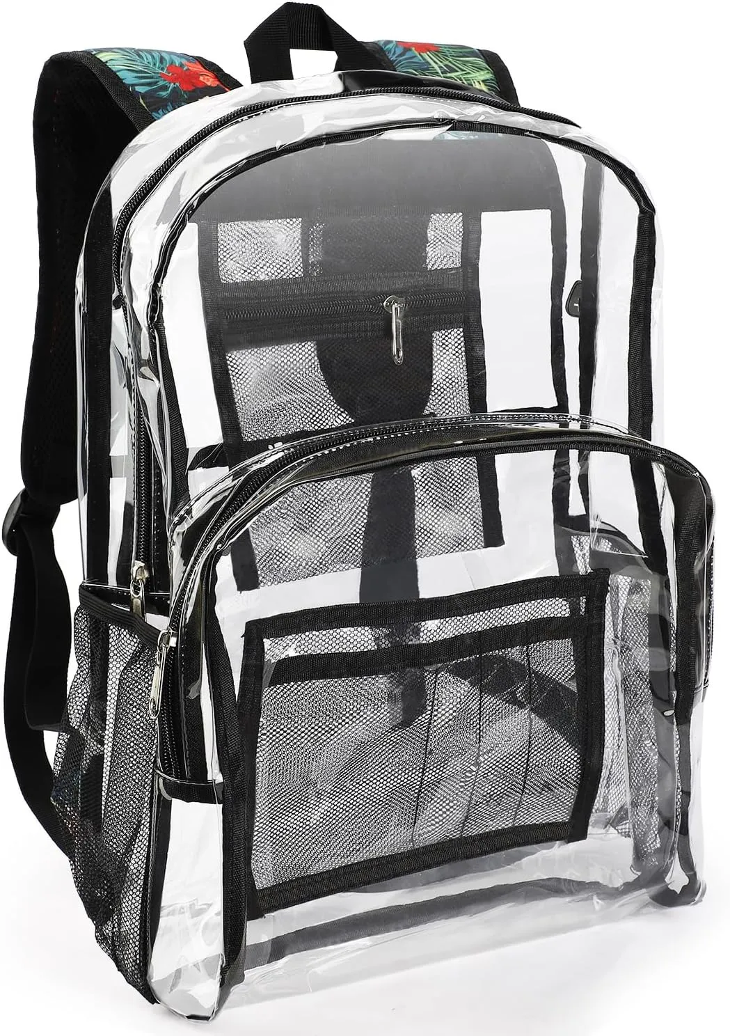 Emissary Stadium Approved Heavy Duty Backpacks - Clear, Transparent, See Through Plastic Backpacks for School, Concerts