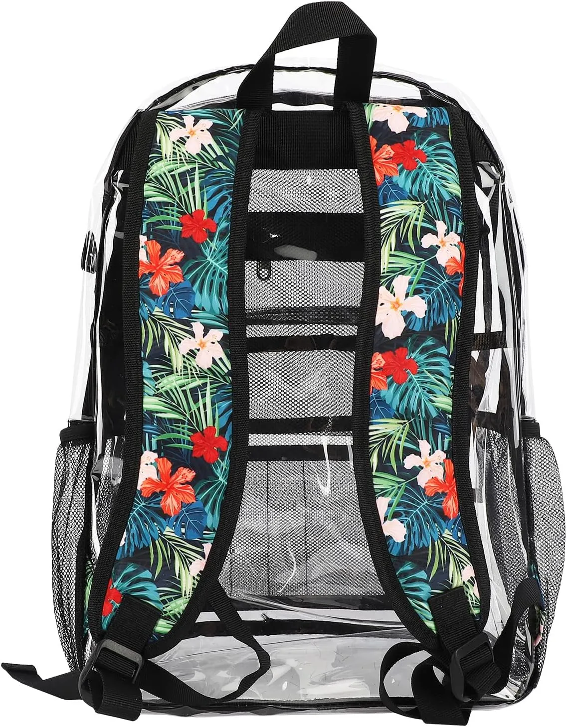Emissary Stadium Approved Heavy Duty Backpacks - Clear, Transparent, See Through Plastic Backpacks for School, Concerts