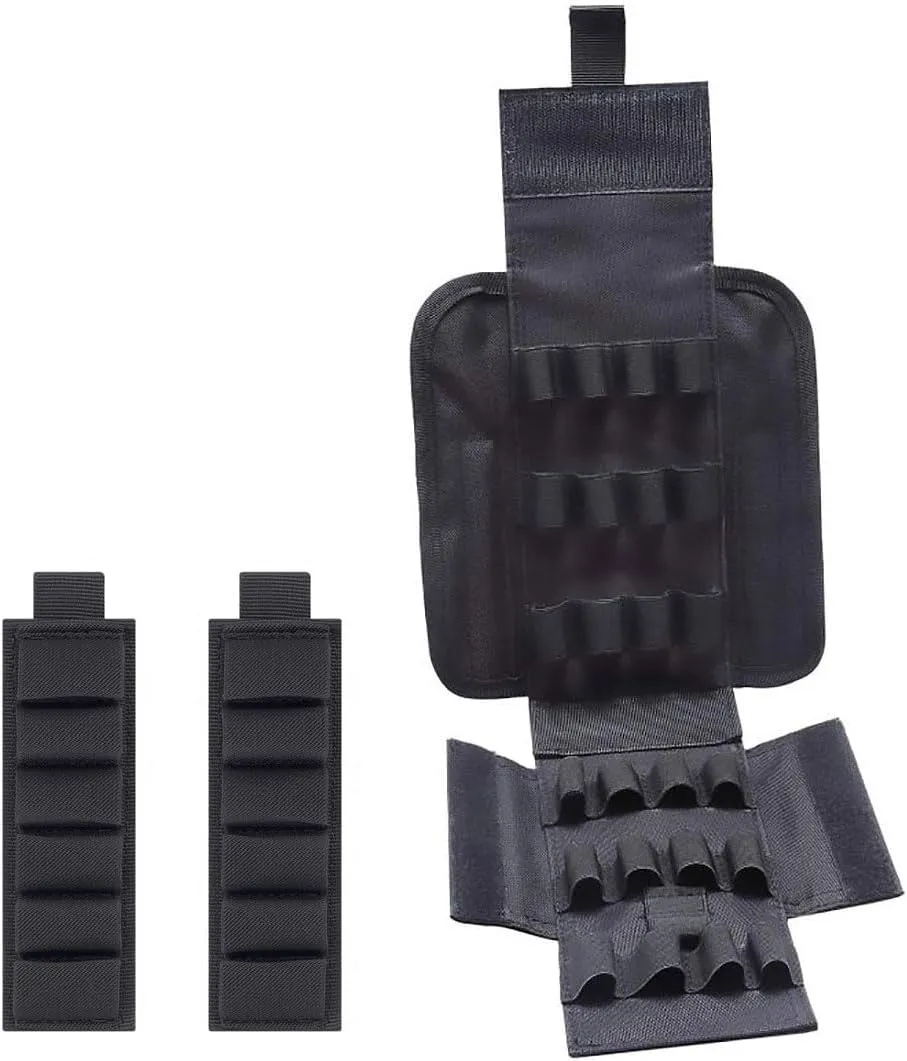 Equipment Mobile Tactical Shotgun Shell Bag MOLLE Tactical 25 Rounds Shotshell Pouch Holder Compact Foldable Shotgun Reload.Shotgun Ammo Reload Quick Access Pouch for 12 Gauge/20G