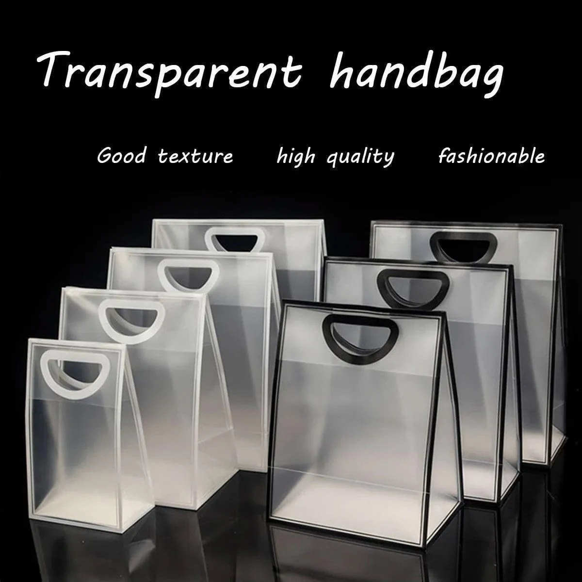 Everyday Use Transparent Handbag 25PCS