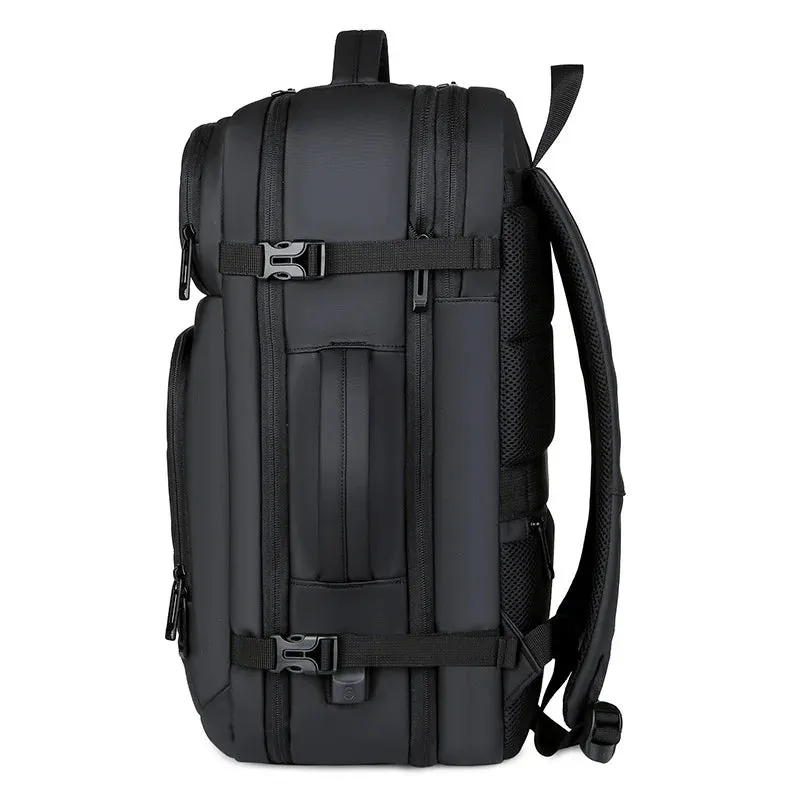 Expandable Men‘s 17 Inch Laptop Backpacks Waterproof Notebook Bag USB Schoolbag Sports Travel School Bag Pack Backpack For Male