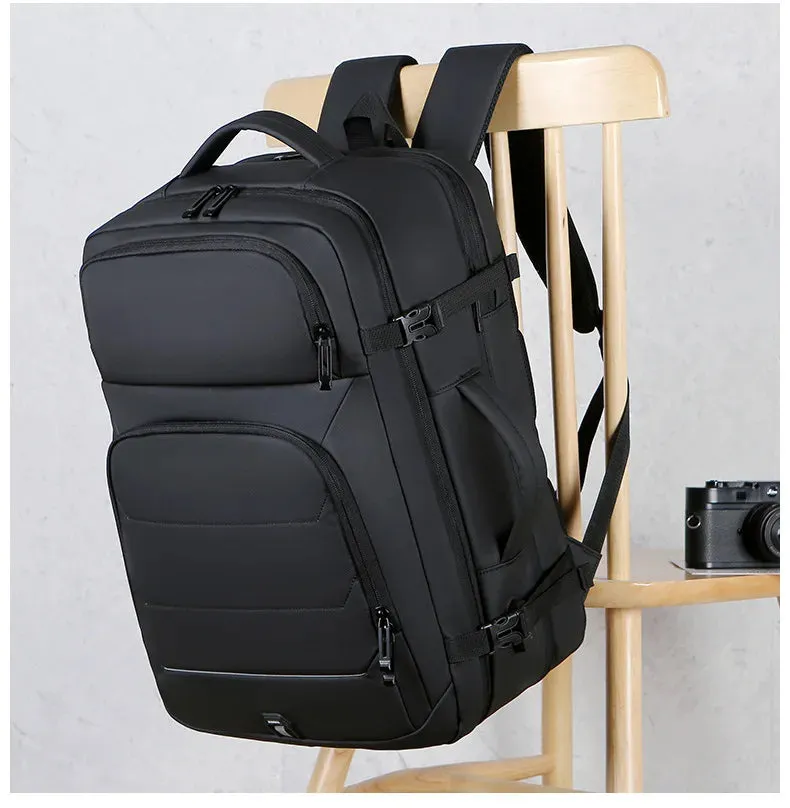 Expandable Men‘s 17 Inch Laptop Backpacks Waterproof Notebook Bag USB Schoolbag Sports Travel School Bag Pack Backpack For Male