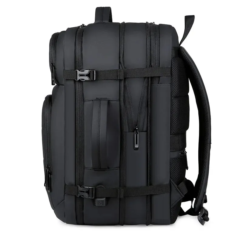 Expandable Men‘s 17 Inch Laptop Backpacks Waterproof Notebook Bag USB Schoolbag Sports Travel School Bag Pack Backpack For Male