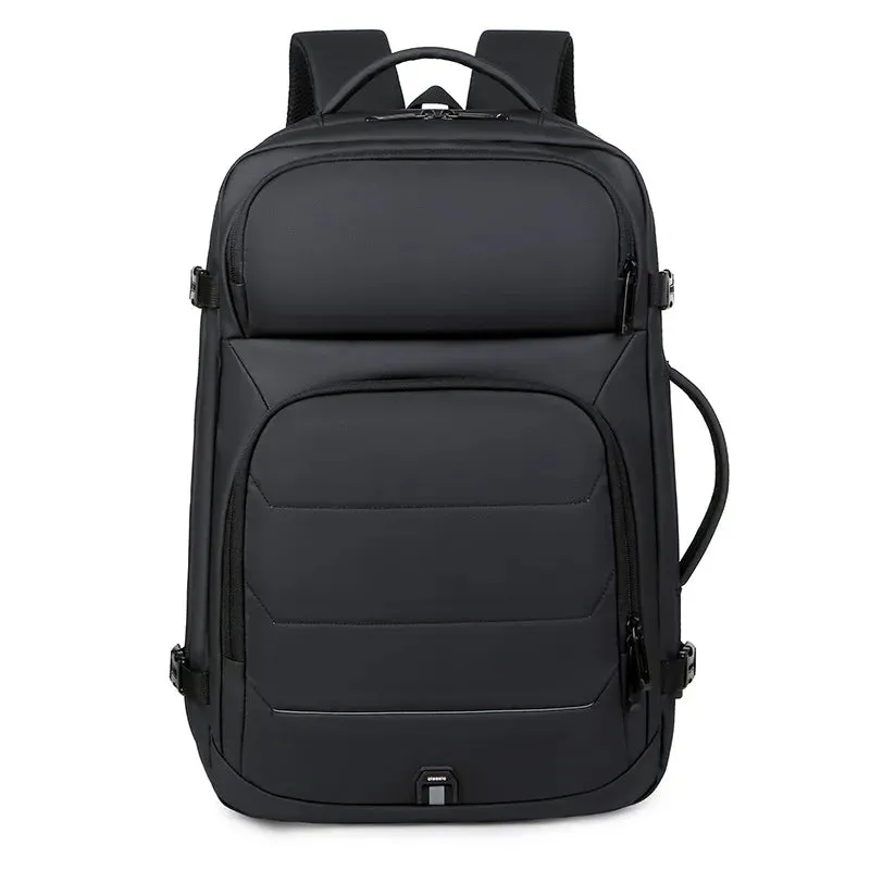 Expandable Men‘s 17 Inch Laptop Backpacks Waterproof Notebook Bag USB Schoolbag Sports Travel School Bag Pack Backpack For Male
