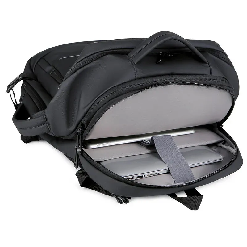 Expandable Men‘s 17 Inch Laptop Backpacks Waterproof Notebook Bag USB Schoolbag Sports Travel School Bag Pack Backpack For Male