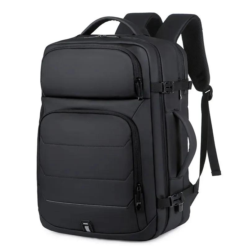 Expandable Men‘s 17 Inch Laptop Backpacks Waterproof Notebook Bag USB Schoolbag Sports Travel School Bag Pack Backpack For Male