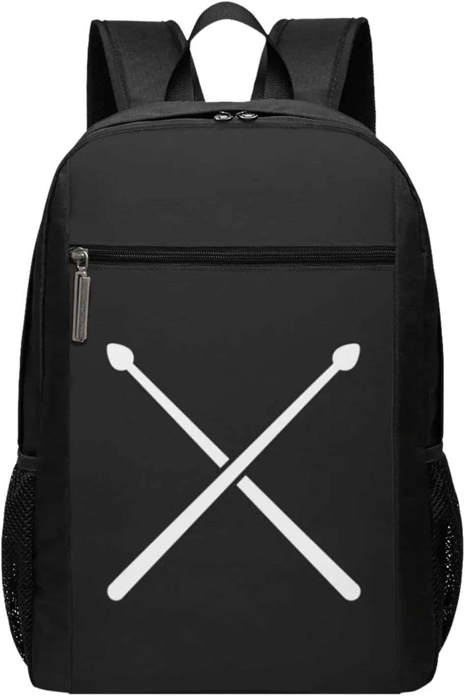 Fading Percussion Drum Sticks Travel Laptop Backpack, Business Anti Theft Slim Sturdy Laptops Backpacks, College Computer Bag Gift for Men & Women Fits 17 Inch Notebook,Black