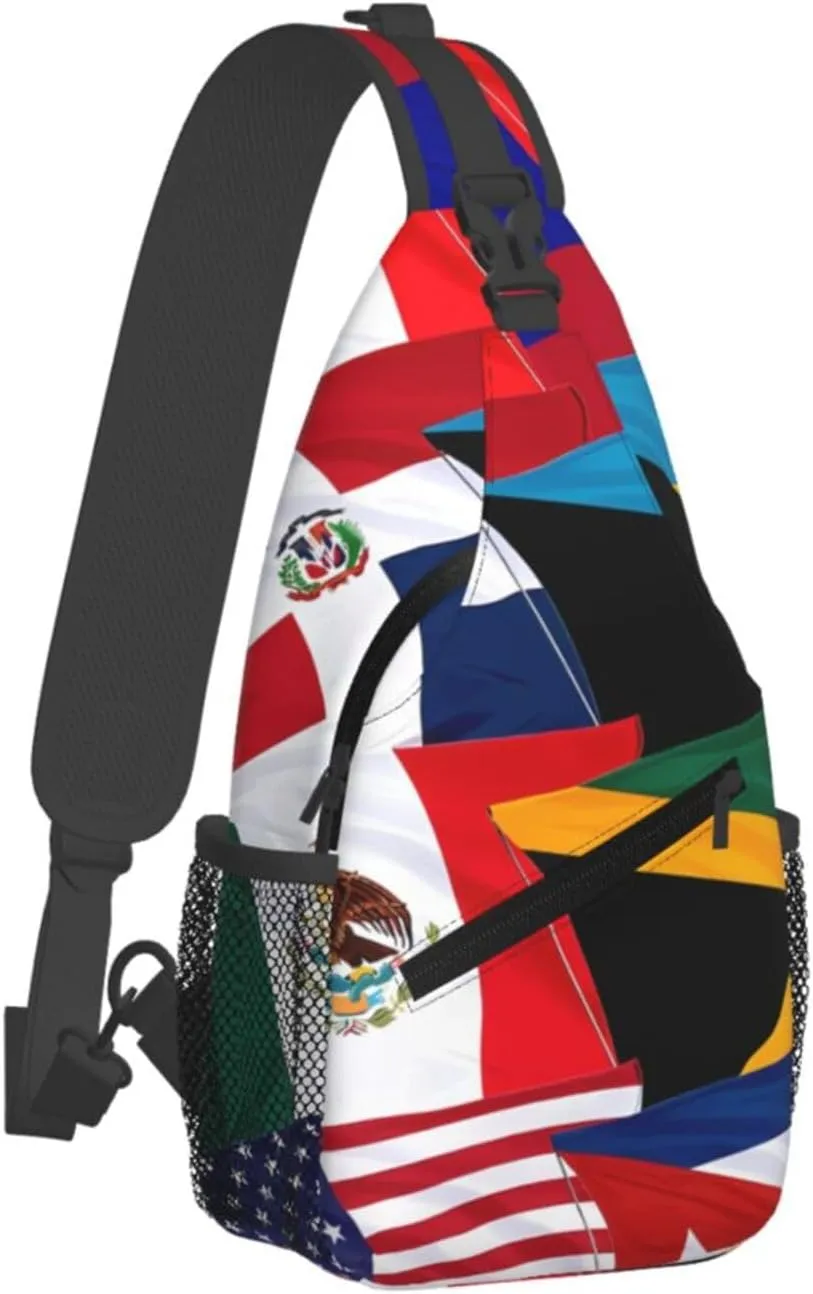 Filipino Philippine Flag Sling Bag Casual Chest Bags Adjustable Crossbody Bag Shoulder Backpack For Travel Hiking