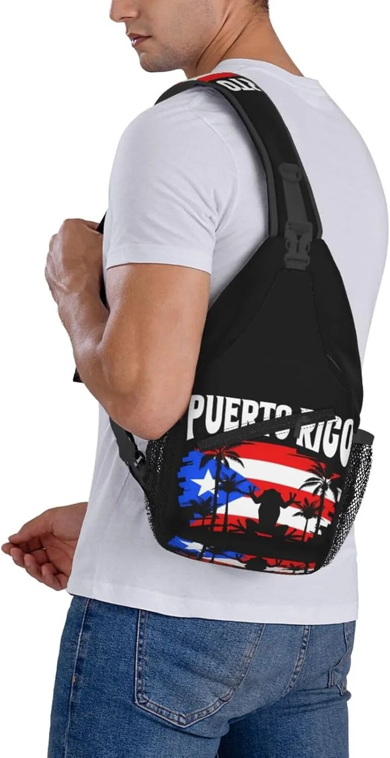 Filipino Philippine Flag Sling Bag Casual Chest Bags Adjustable Crossbody Bag Shoulder Backpack For Travel Hiking