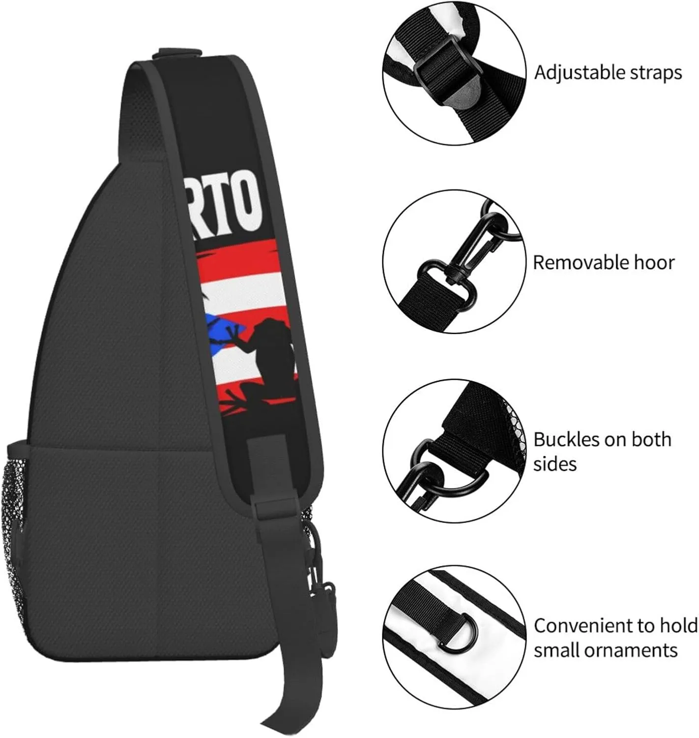 Filipino Philippine Flag Sling Bag Casual Chest Bags Adjustable Crossbody Bag Shoulder Backpack For Travel Hiking