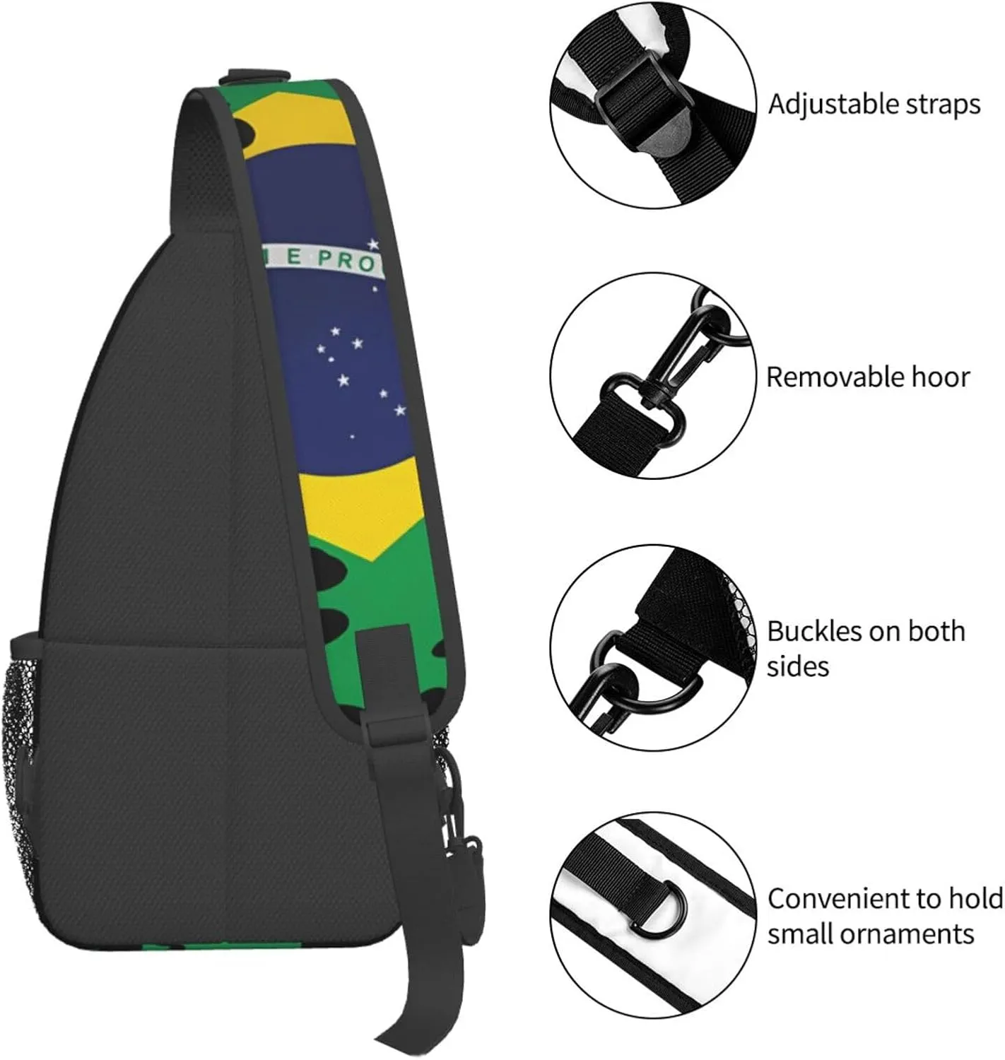 Filipino Philippine Flag Sling Bag Casual Chest Bags Adjustable Crossbody Bag Shoulder Backpack For Travel Hiking