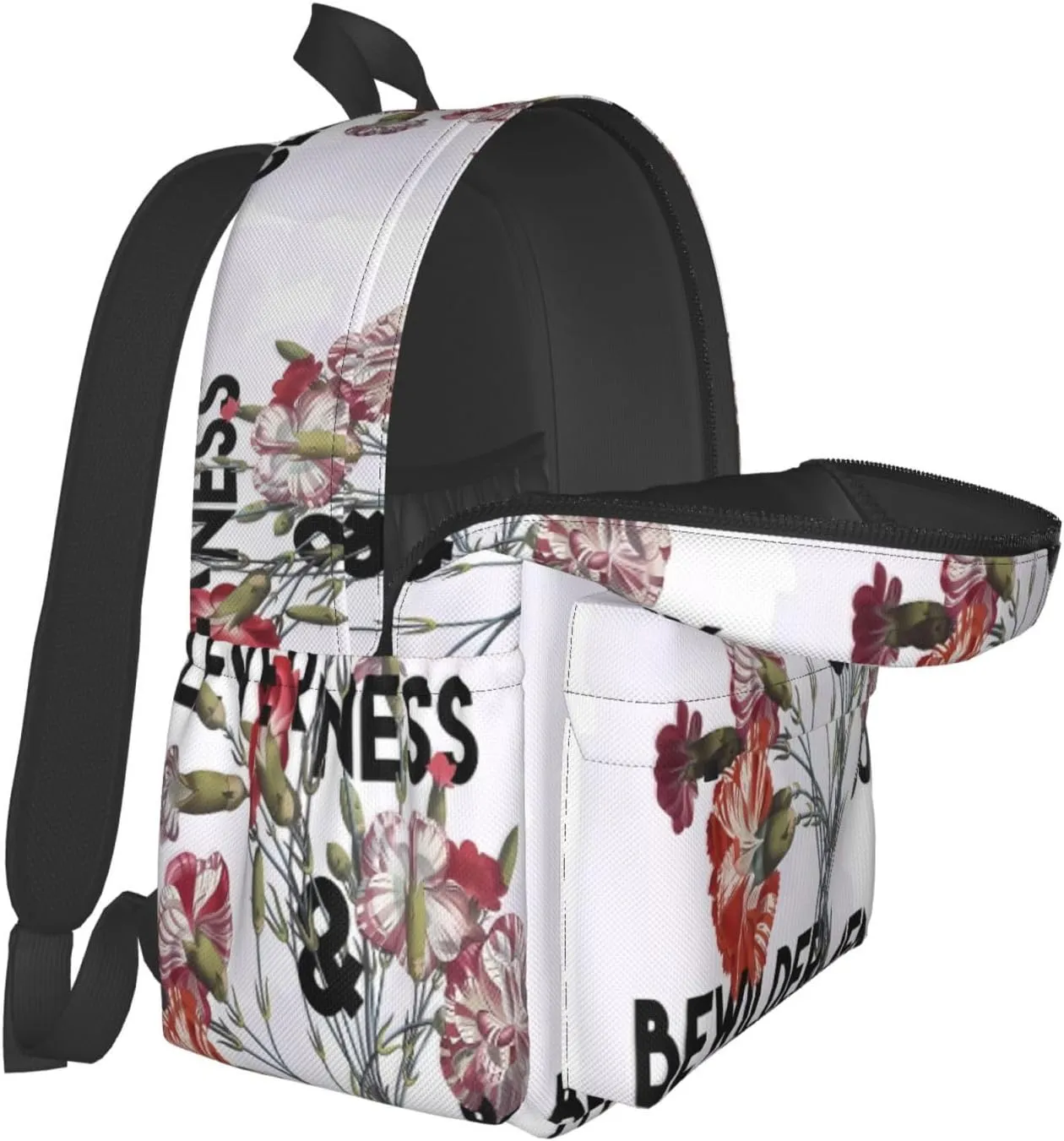 Flower Wisdom Laptop Backpack Shoulder Bag Laptop Pack Travel Backpacks Commuter Back Pack Casual Daypack Bags With Side Pockets
