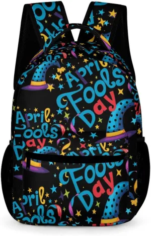 Funny April Fool's Day Basic Backpack Fashion Pattern Travel Hiking Shoulder Bag Unisex