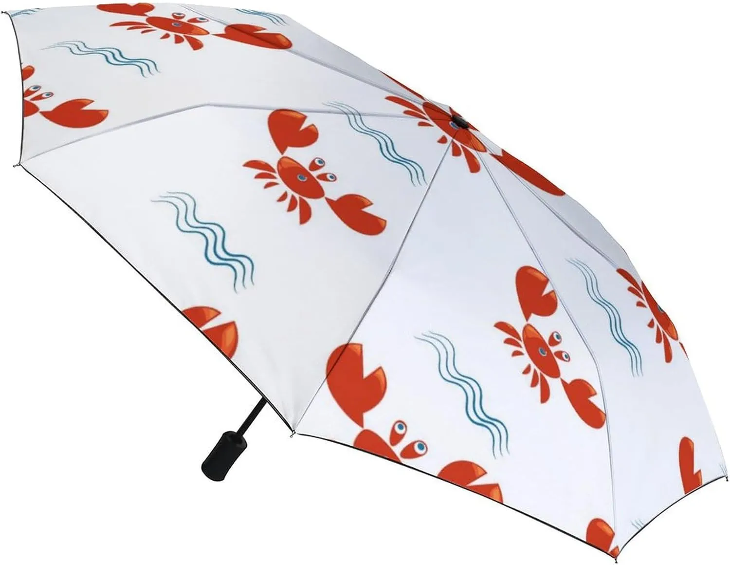 Funny Cartoons Skull Compact Travel Umbrella, Windproof Waterproof Stick Umbrella Protection Umbrellas