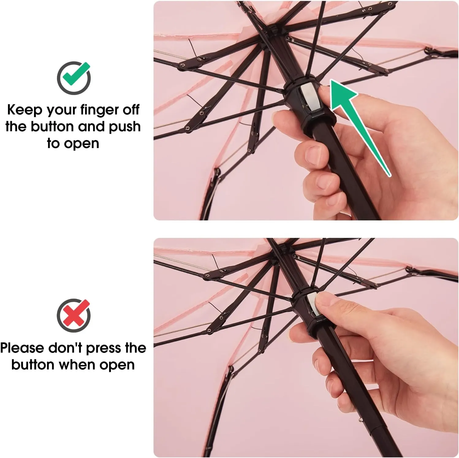 G4Free Compact Travel Umbrella UPF 50  UV Protection Sun Blocking Mini Umbrellas for Men and Women