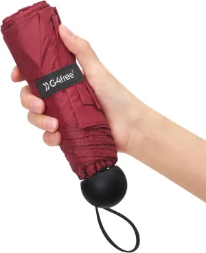 G4Free Compact Travel Umbrella UPF 50  UV Protection Sun Blocking Mini Umbrellas for Men and Women
