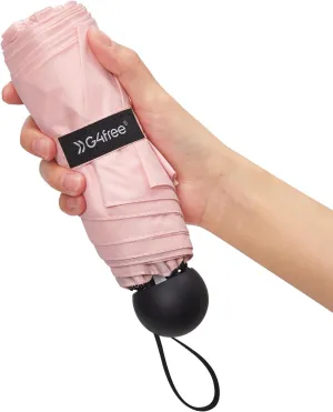 G4Free Compact Travel Umbrella UPF 50  UV Protection Sun Blocking Mini Umbrellas for Men and Women