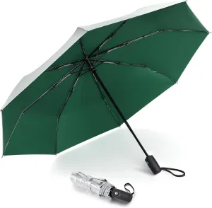 G4Free UPF 50  UV Protection Large Travel Umbrella 42/46 Inch Auto Open Close Windproof Sun Blocking Umbrella