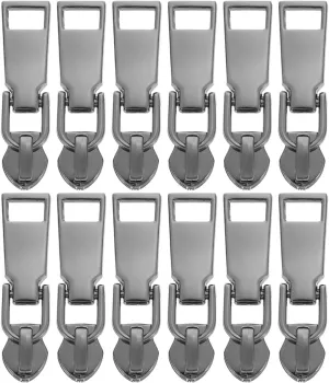 Gadpiparty 2sets 10 Pcs Zinc Alloy Zipper Pull Replacement Tabs for Handbags Backpacks Suitcases Durable Zipper Fixers for Easy Installation and Long Lasting Use 10pcs*2