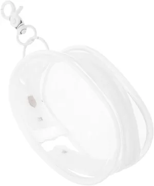 Gadpiparty High Transparency PVC Mini Backpack Keychain Pouch for Doll Display Clear Figure Carrier Case for Collectibles Convenient Travel Accessory for Students and Figures