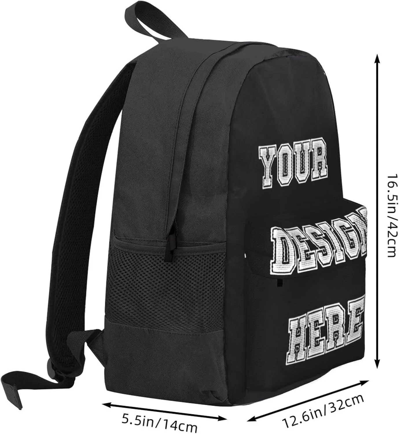Generic Custom Backpack Large-capacity Casual Laptop Backpack Design Text Photo Logo Personalized Travel Backpack, Medium
