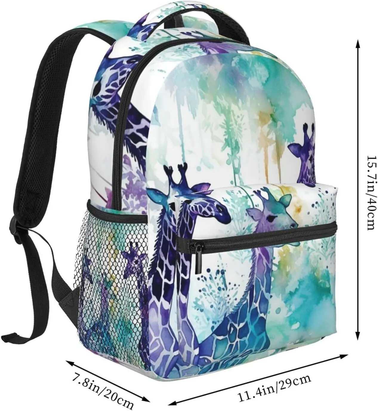 Giraffe Silhouette Backpack for Men Women Casual Daypack Laptop Backpack Computer Bag Travel Laptop Bag