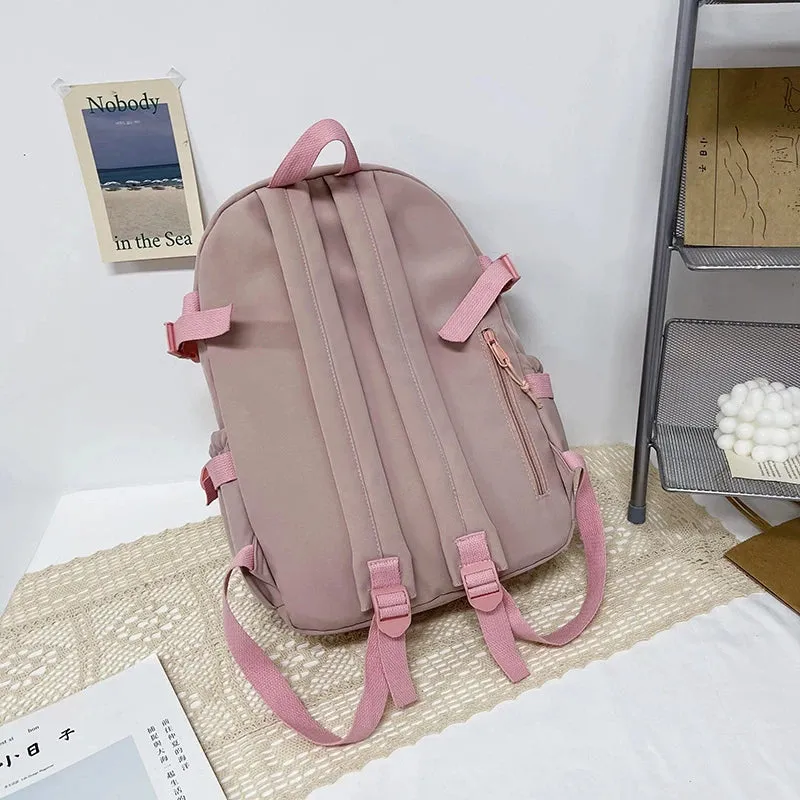 Girl bag Backpacks Cute Waterproof Multi-Pocket Nylon School Backpack for Student Female Girls Kawaii Laptop Book Pack Mochilas