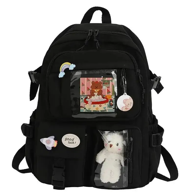 Girl bag Backpacks Cute Waterproof Multi-Pocket Nylon School Backpack for Student Female Girls Kawaii Laptop Book Pack Mochilas